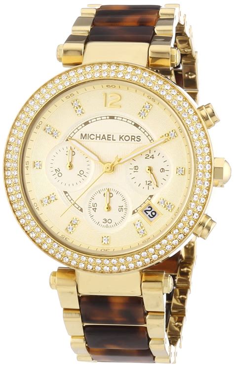 michael kors tortoise watch gold|mk5688.